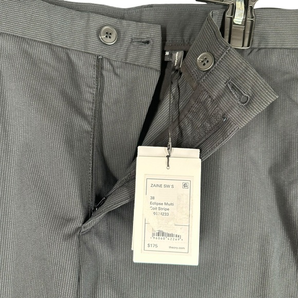 Theory NWT Men’s 38 Zaine Shorts Eclipse Mutli 7” Cotton Blend Casual Preppy - Picture 4 of 16